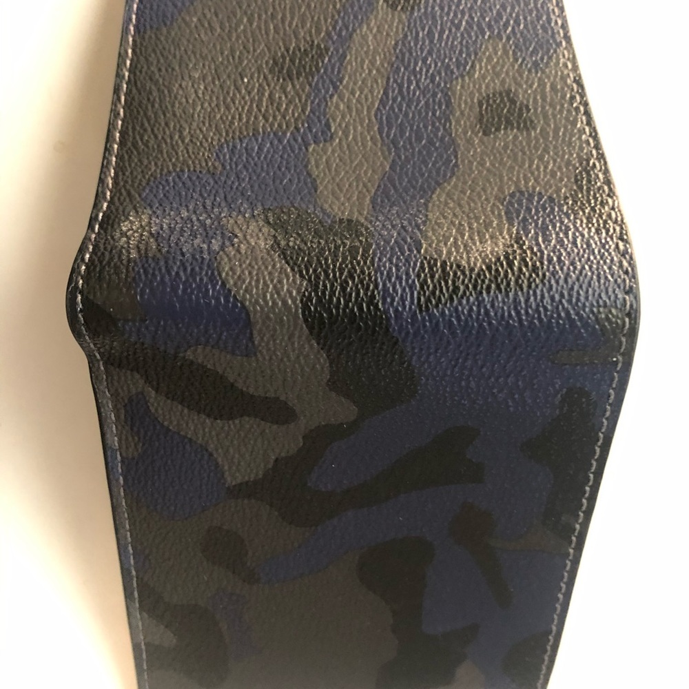 Coach men wallet blue camo